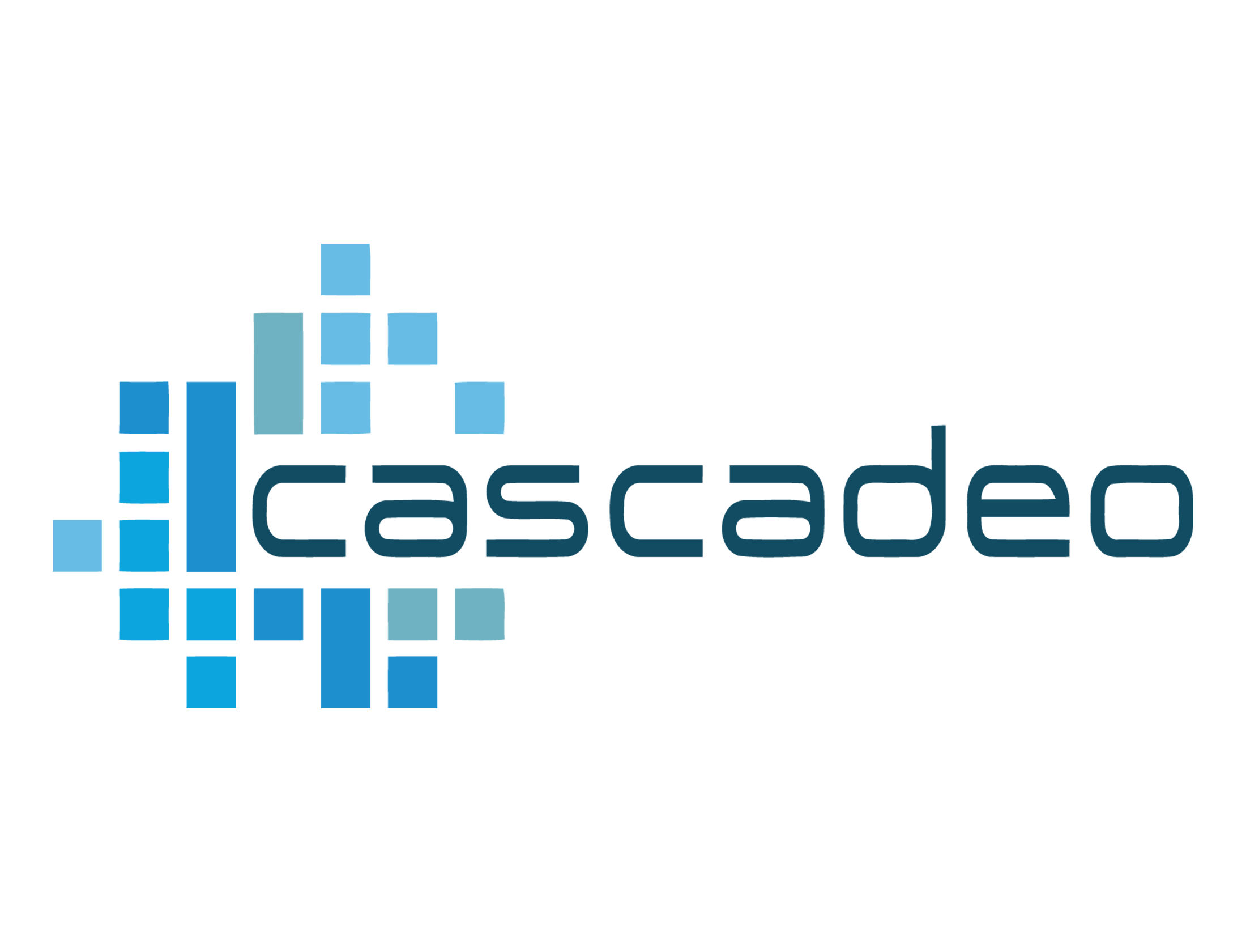 Cascadeo Logo in shades of blue
