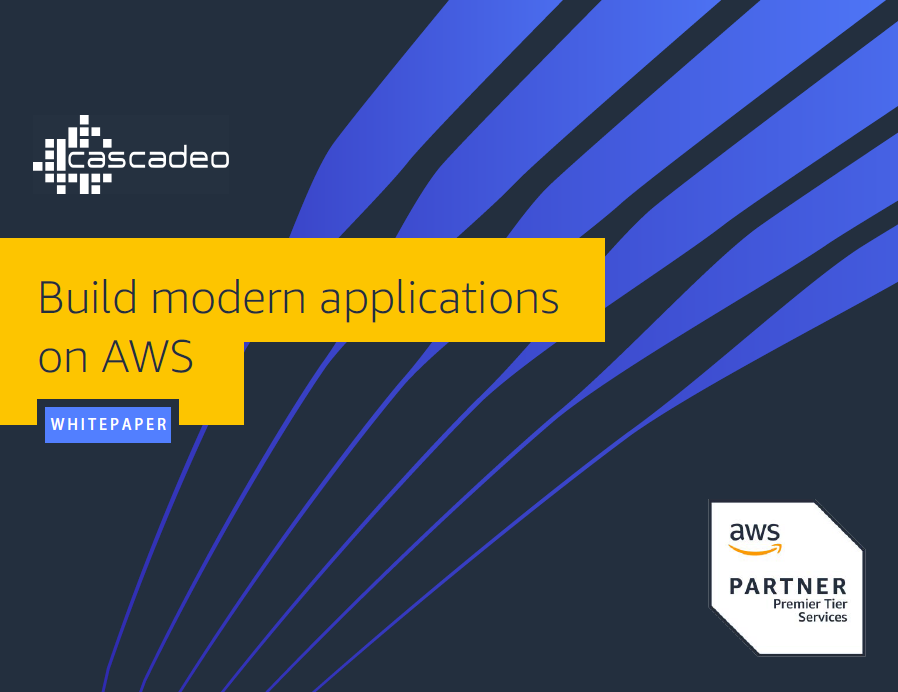 Build modern applications on AWS white paper cover.
