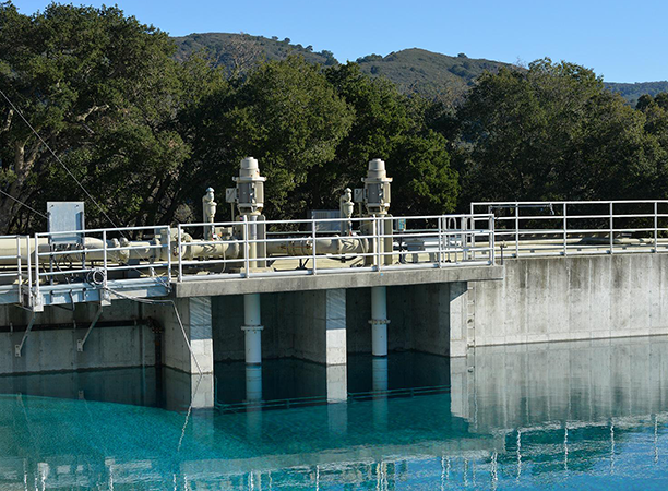 Photo of a water treatment plant.